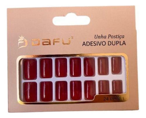Unhas Postiças Dafu Autocolantes Com 24 Df-up067001-07
