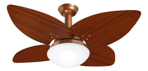 Ventilador De Teto Jet Aspen Cobre 4pás Jequitibá 110 V Diâmetro 115 Cm Frequência 60hz Material Das Pás Radica