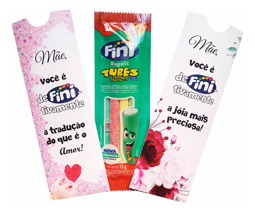 12 Envelope Com Bala Fini - Dia Das Maes - Qualquer Tema