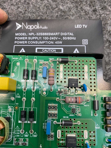 Placa Principal Tv Napoli-audio Npl-32s888smart Digital (Usado)