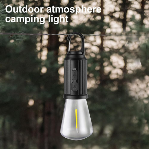 Pack 4 Ampolletas Recargables Solar/usb Impermeable
