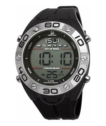 Reloj Pulsera Joshua & Sons Js66bk Digital Dial Black Silico