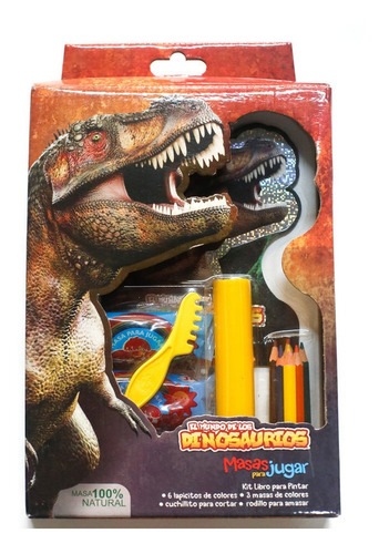 Imagen 1 de 1 de Libro masas para jugar - el mundo de los dinosaurios