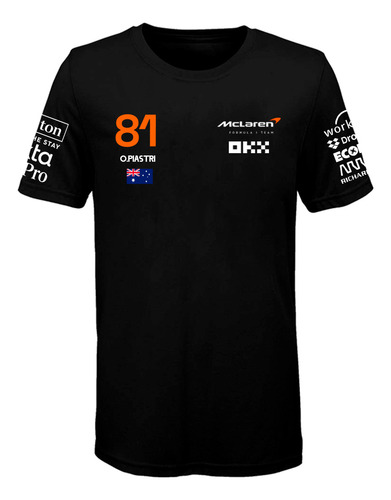 Remera Algodon Formula 1 (015) Oscar Piastri