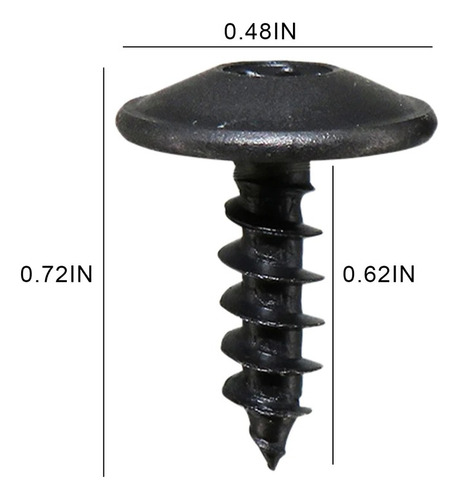 30 Tornillos Sujecion Automotriz Torx Para Salpicaderas