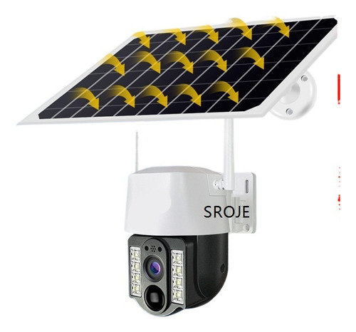 Sxt Cámara De Seguridad Cámara Solar Hd Visión Nocturna