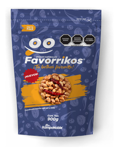 Cacahuates Machos Con Chile De Arbol Favorrikos 900g