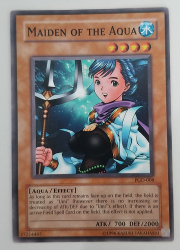 Maiden Of The Aqua (pgd-008) Yugioh