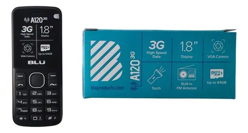 Celular Teclado Numérico Linterna Luz Led Radio 64 Gb 3g