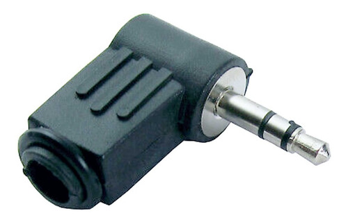 Ficha Conector Codo Miniplug 3.5mm Macho A 90º Estereo Audio