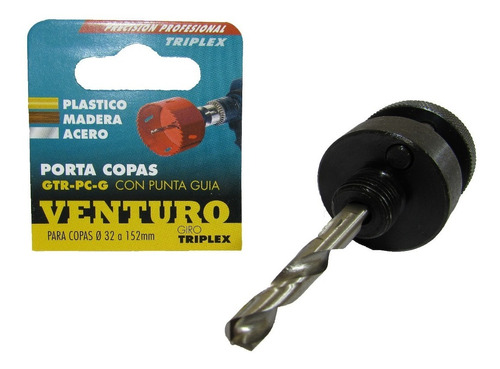 Porta Copa Bimetalica Venturo Exagonal + Guia De 32 A 152 Mm