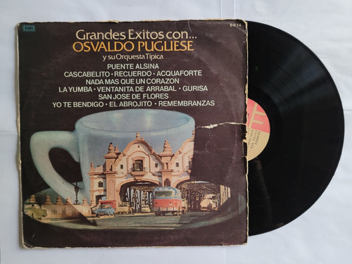 Osvaldo Pugliese Grandes Exitos Vinilo Lp Tango