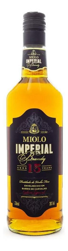 Brandy Miolo Imperial 15 Anos 750ml Conhaque Vitis Vinífera