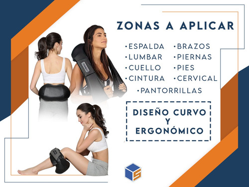 Masajeador Corporal Spa Shiatsu Pies Cervical Espalda