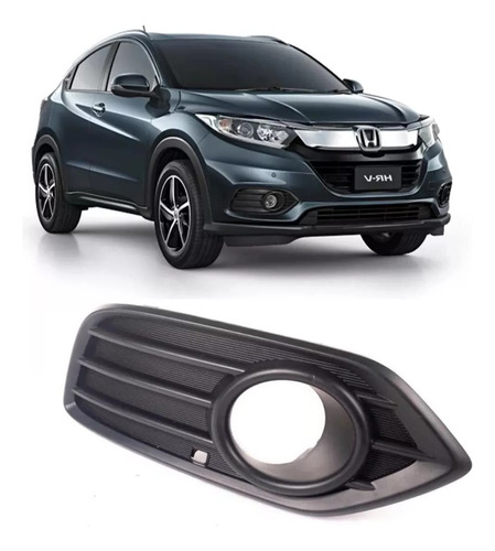 Moldura Grade Tela Milha Honda Hrv 2019 2020 2021 C/furo