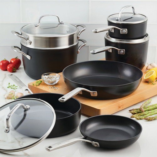 Batería De Cocina Kitchenaid 11 Piezas Antiadherente 80120