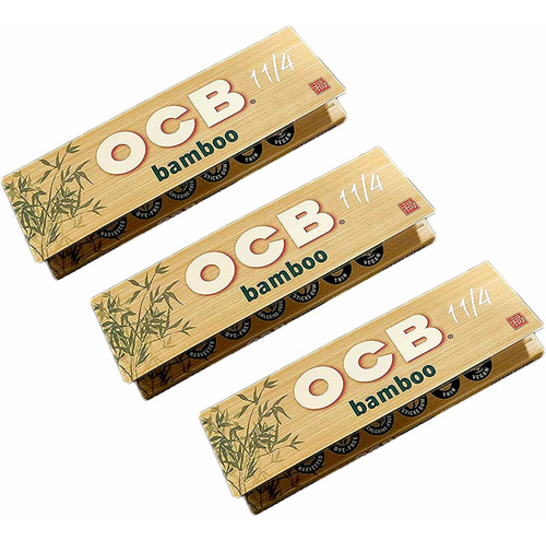 Imagen 2 de 3 de Rolling Paper Ocb Bamboo 1 Y 1/4 50 Laminas