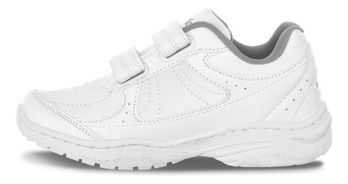 Imagen 4 de 8 de Zapatos Colegial 11 New Blanco Para Niño Y Niña Croydon
