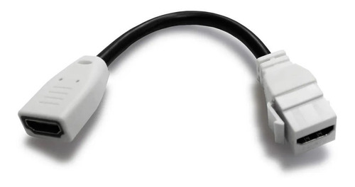 Imagem 5 de 7 de Espelho Placa 4x2 Com Suporte, 2 Conexões Hdmi, 1 Rj45 Cat5