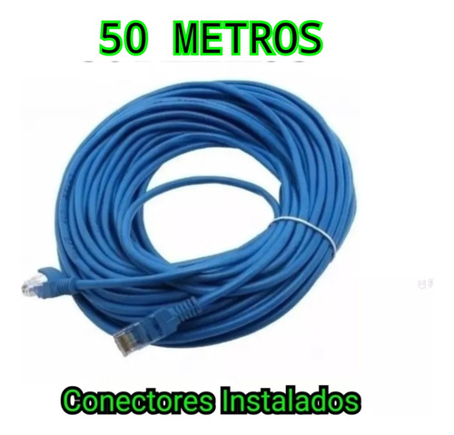 Cable Utp Internet Cat5e Redes Lan Con Conectores Red 