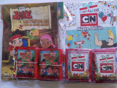 Albumes+50 Sobres. Pack Jake. Y Los Piratas/cartoon Network