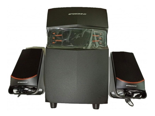 Parlantes Speedmind De 40 Watts Reales Bluetooth Fm Sd C/r