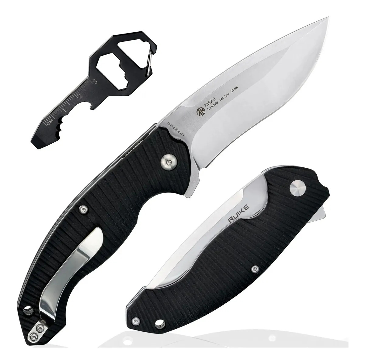 Ruike P852-b Cuchillo Plegable 14c28n Acero Inoxidable Campi