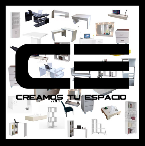 Imagen 3 de 4 de Mesa De Luz Laqueada 40x35x60 Con 2 Cajones Corr Minimalista