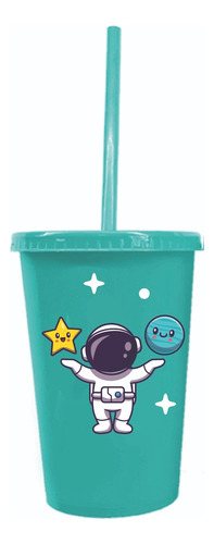 6 Vasos Astronauta, Fiesta Infantil Multicolor