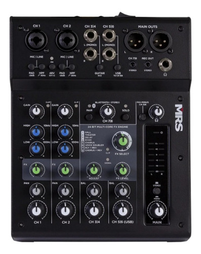 Mezcladora De 8 Canales Con Dsp Y Bluetooth Mrs8-mix Morriso