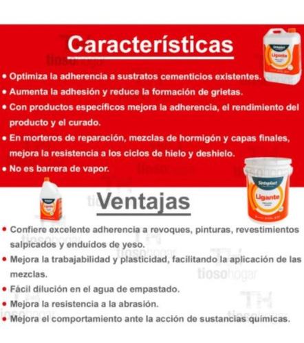 Imagen 4 de 10 de Aditivo Vinilico Ligante 20 Kg Sinteplast Mayor Adherencia