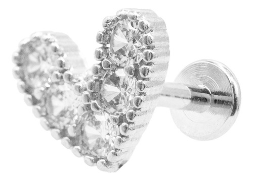 Piercing Lbjmb22 Helix Corazón Con Piedras Acero  316l 1un