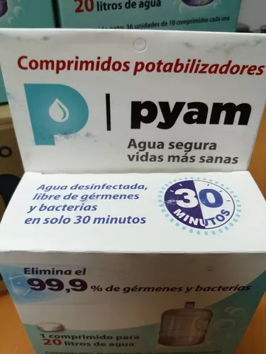 Potabilizador De Agua Pyam 20L Blister 10Comprimidos Okey