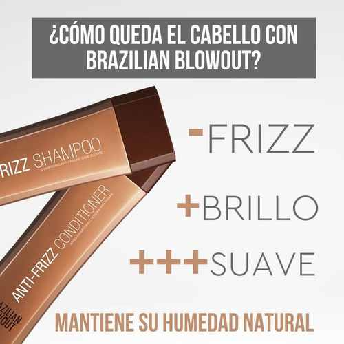 Kit Shampoo Serum Y Spray Brazilian Blowout Sin Sal