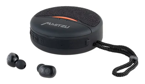 Audifonos True Wireless + Bocina Bluetooth Mh-9111 Color Negro