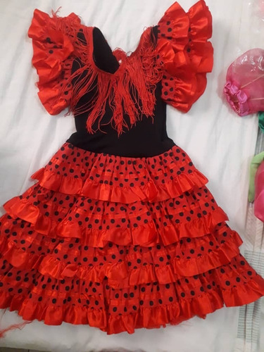 Vestido Disfraz Flamenco (original) Niña 2-3 Años