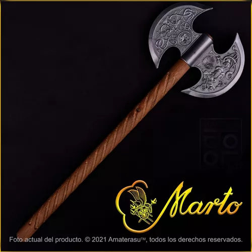 Hacha Vikinga doble hoja, 60 cms. Inicio, hacha vikinga 