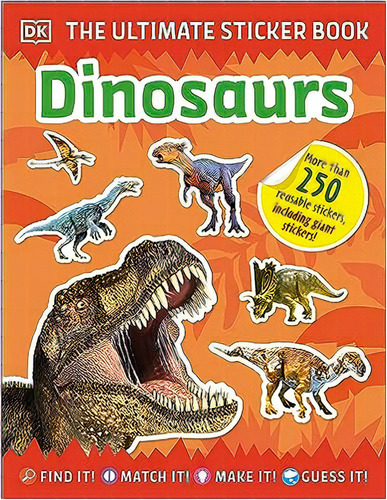 Ultimate Sticker Book Dinosaurs, De Dk. Editora Dk - Children (uk), Capa Mole Em Português
