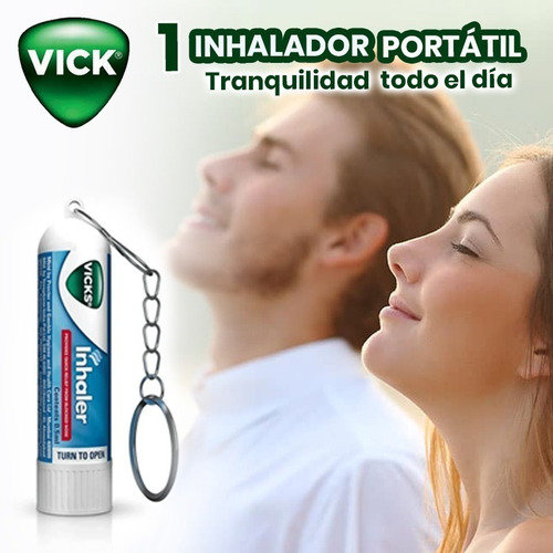 Imagen 3 de 9 de Inhalador Vicks Alergias Congestión Gripa Rinitis Portable