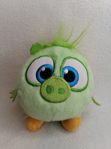 Peluche Original Llavero Squeezster Cerdo Verde Angry Birds.