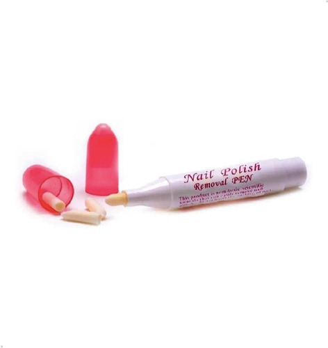 Imagen 2 de 10 de Lapiz Corrector De Esmalte De Uñas Recargable 4 Puntas