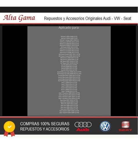 Imagen 8 de 10 de Carter Aceite Audi A3 Tt Vw Golf Tiguan Passat Bapmic Aleman