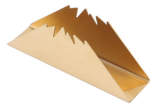 Servilletero Dorado Con Soporte Triangular De Acero Inoxidab