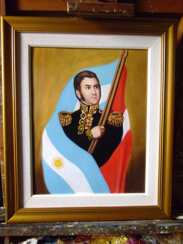 General José De San Martín - Pintura Al Óleo (sedamanos Art)