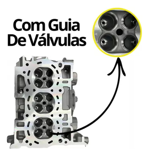 Cabeçote Novo Para Sandero 1.0 12v 3 Cilindros C/ Comando Nv