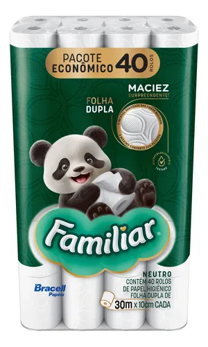 comprar Papel Higiênico Familiar Folha Dupla 40 Rolos