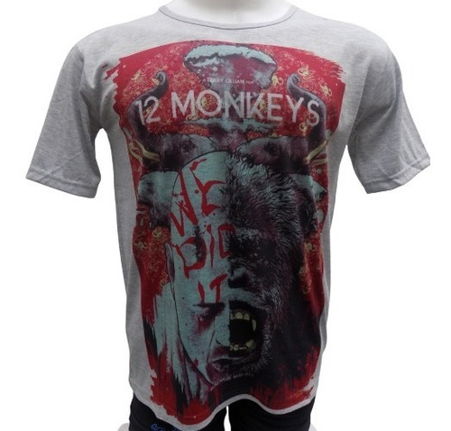 Remera De 12 Monkeys Doce Monos Películas Cine Series Rock