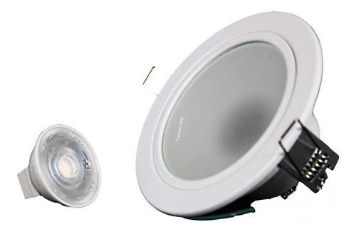Imagen 1 de 2 de Lampara Empotrable Techo Mr16 Blanco Gu5.3 Yd-140/b Color Blanco