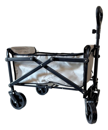 Carrito Camping Plegable Multiusos Con Manija Vagon Gris Color Gris