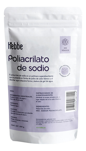 Poliacrilato De Sodio Jelly Spa Hidrogel Cosmetico 500g